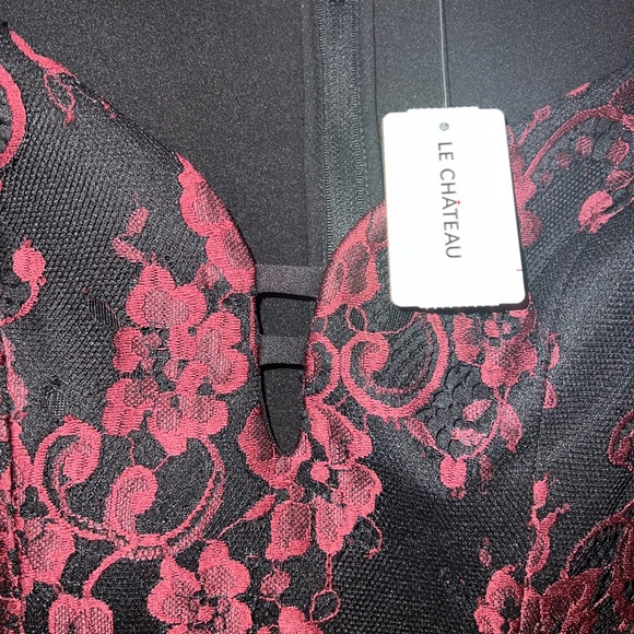 Le Chateau Lace V-neck cocktail dress - Picture 4 of 6